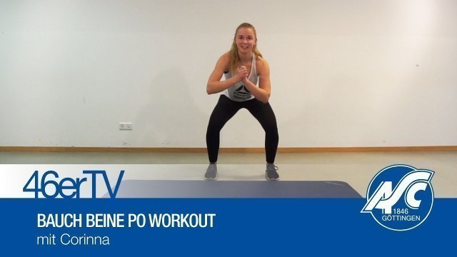 'Bewegung für zu Hause | BAUCH BEINE PO WORKOUT mit Corinna'