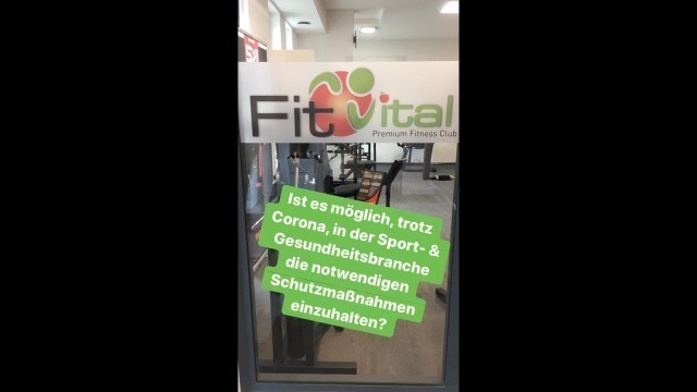 'Statement zu den möglichen Schutzmaßnahmen in den Fitnessstudios, trotz Corona.'