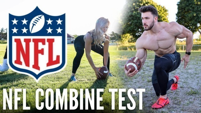 'BODYBUILDER VS NFL COMBINE FITNESS TEST *Without Practice*'