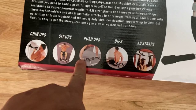 'Iron Gym Total Upper Body Workout Bar Review Assembly Unboxing'