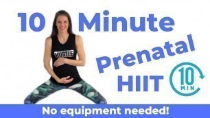 'Quick Prenatal Cardio | Pregnancy HIIT Workout'