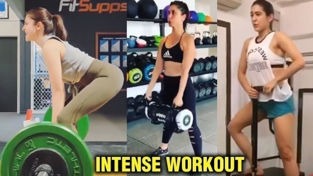 'Sara Ali Khan, Kareena Kapoor Khan, Anushka Sharma UNBELIEVABLE Workout Video'