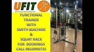 'Best Functional Trainer with smith Machine and Squat Rack Designed by U FIT INDIA || Puneet Garg'