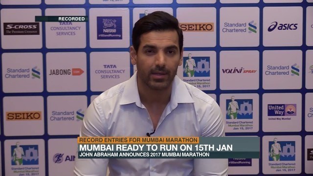 'John Abraham on fitness ahead of SCMM 2017 (WION Sports)'