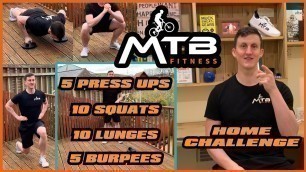 'MTB Fitness 30 Minute Bodyweight Workout Challenge (Can You Beat Your Mate\'s Score?!)'