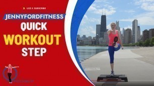 'Chicago Walk and Step Workout | Quick Time Saver Cardio At Home Fitness | Super Sweaty Step Aerobics'