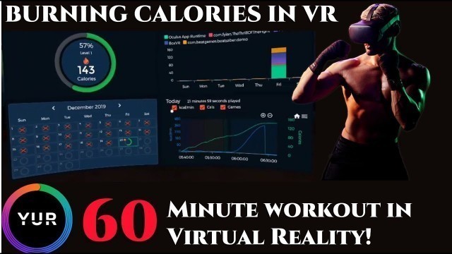 'VR Calorie Burning Challenge with YUR.fit! BoxVR Vs. Beat Saber Vs. Pistol Whip - 60 minute workout!'