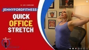 'Quick Office Stretches at Work | Sitting, Seated Body Position | 5 Minutes | Upper Body Exercises'