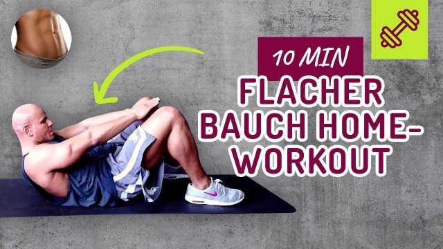 'Flacher Bauch Workout für Zuhause - 10 Minuten 10 Übungen. Coach Cecil'