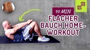 'Flacher Bauch Workout für Zuhause - 10 Minuten 10 Übungen. Coach Cecil'