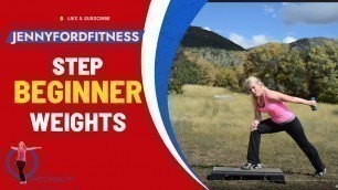 'Step Aerobics and Weights | Aspen | Dumbbell/Hand-Weights Strength Training | 48 Min | JENNY FORD'