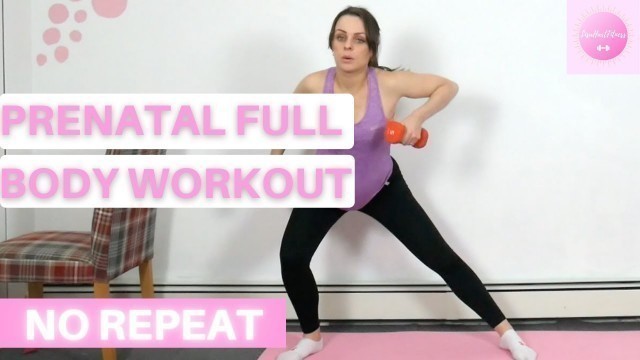 'NEW YEAR PRENATAL FULL BODY WORKOUT// AT HOME NO REPEAT| LISA HART'