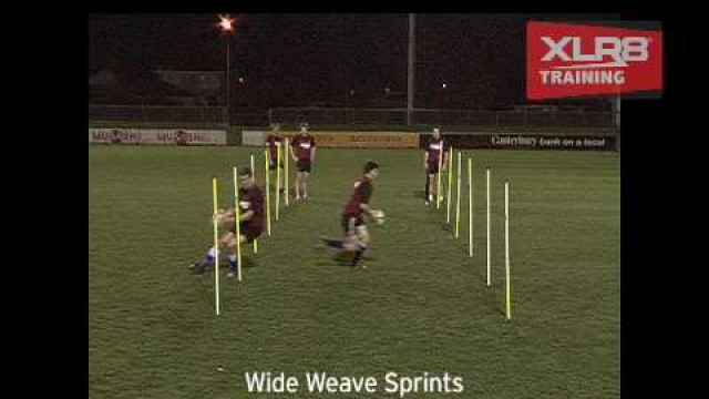 'Rugby Speed and Direction Change Drills with XLR8 Agility Poles'