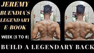 'ADVANCE BACK WORKOUT ll LEGENDARY BACK E-BOOK BY JEREMY BUENDIA'