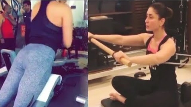 'HOT Kareena Kapoor New Workout Video In Gym 2018'