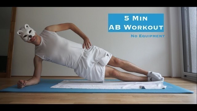 '5 MINUTES AB WORKOUT - NO EQUIPMENT / 5 MINUTEN BAUCH WORKOUT / SIXPACK'