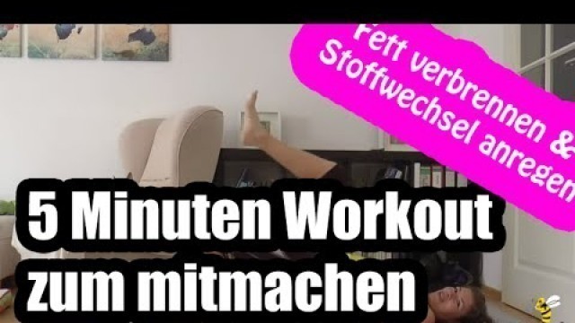 '5 Minuten Workout zum Fett verbrennen + Stoffwechsel ankurbeln | Bauch Beine Po - poundattack.de'