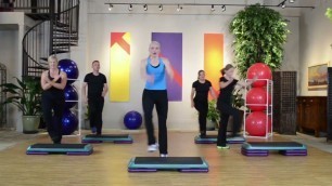 'Step Aerobics |  Step by Step 3 with 4 Fun Combos | Intermediate Level | 58 Min | JENNY FORD'