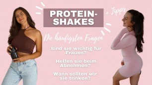 'PROTEINSHAKES - sind sie wichtig für Frauen? Kann man mit Shakes abnehmen und Muskeln aufbauen?'