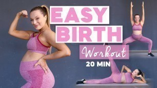 '20 MIN Schwangerschaft Workout / Vorbereitung auf Geburt / Prenatal Training'