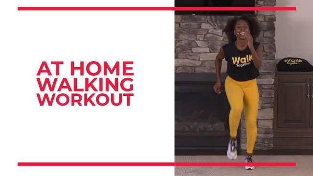 'At Home 1 Mile Walking Workout | Walk Together'