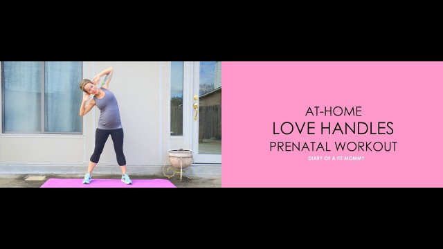 'At-Home Love Handles Prenatal Workout'