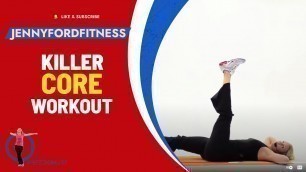 'Killer Abs | Effective, Quick, Core, Abdominal, and Back Workout | 10 Min | JENNY FORD'