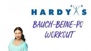 '- HOMEWORKOUT - Bauch-Beine-Po Workout mit Bina - HARDY´s FITNESS'