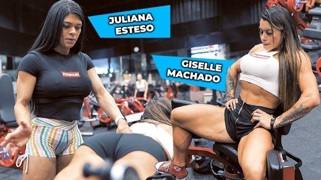 'Fitness models | IFBB Giselle machado and Juliana Esteso (jujubafit) workout together'