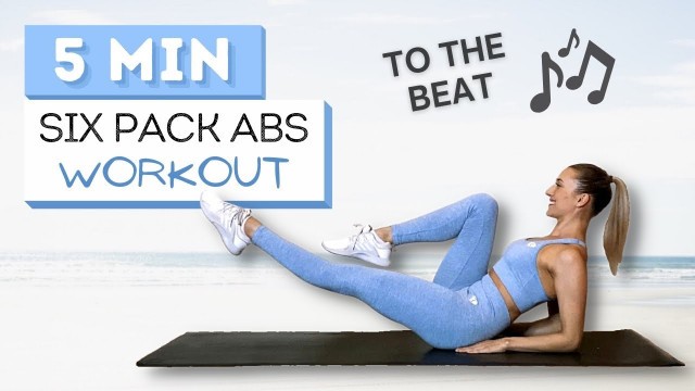 '5 min SIX PACK ABS WORKOUT to the Beat ♫ | Wrist Friendly'