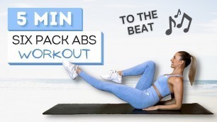 '5 min SIX PACK ABS WORKOUT to the Beat ♫ | Wrist Friendly'