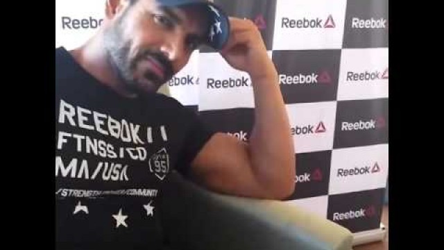 'John Abraham  reebokindia fitness masterclass!! - game of bodybuilding'