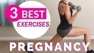 '3 BEST PRENATAL EXERCISES | Pregnancy Workout At Home'