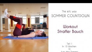 'Sommer-Countdown: Workout für einen straffen Bauch (1) // The e/c way'