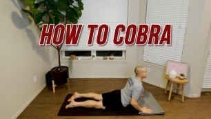 'HOW TO DO A COBRA POSE / HOW TO COBRA EXERCISE'
