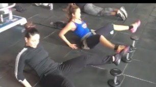 'Kareena Kapoor And Amrita Rao Working Out In Gym'