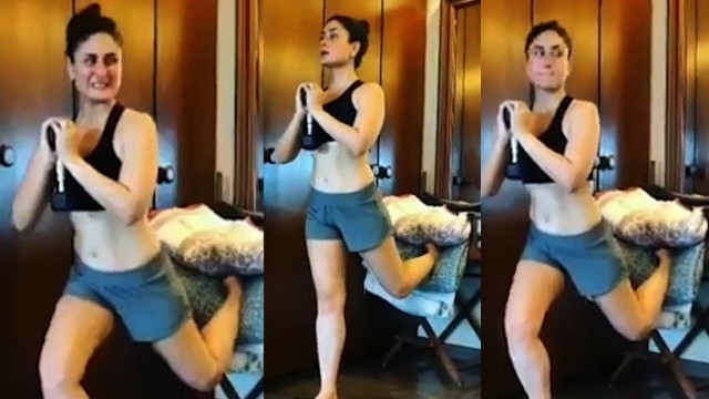 'Kareena Kapoor Showing Best Workout Steps To Reduce Belly Fat At Home'