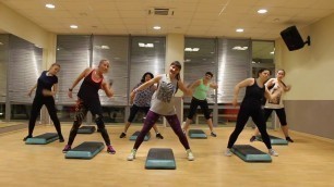 'Show Me How You Burlesque | ZUMBA- STEP FITNESS DanceFit  (Choreo by Lyudmila Luchina)'