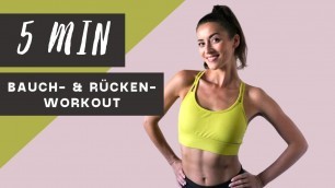 '5 Minuten Workout - Bauch & Rücken'