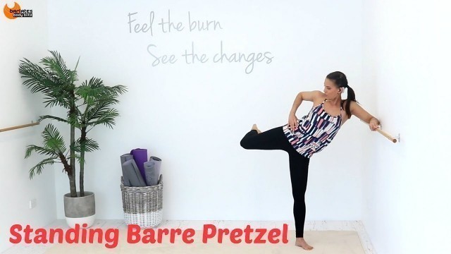 'BALLET BARRE WORKOUT Outer Thighs - Barlates Standing Barre Pretzel with Linda Wooldridge'