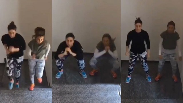 'Watch Kareena Kapoor & Her Bestie Amrita Arora\'s New Hardcore Workout Technique For Perfect Body'