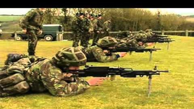 'Royal Marines Training-Week 25 Minimi live firing'