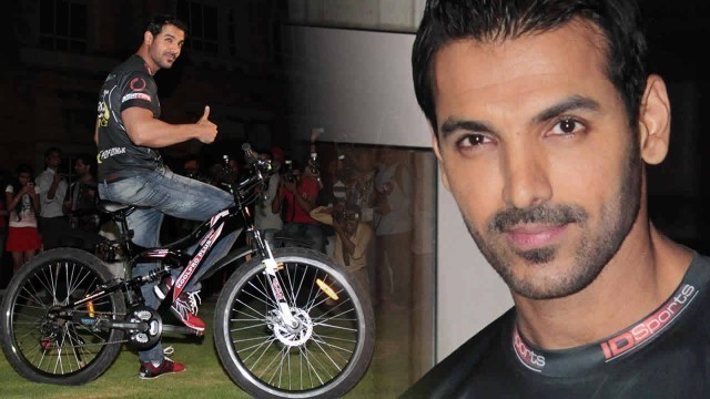 'John Abraham Cycling For Fitness'