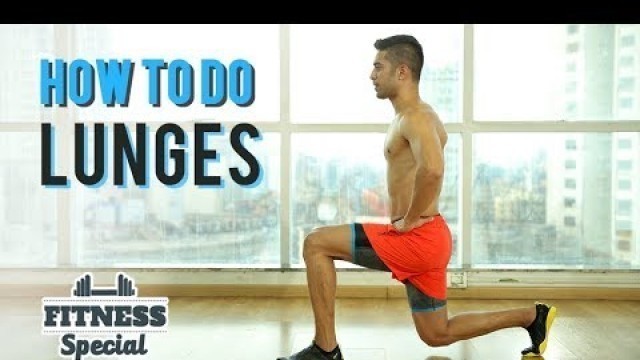 'How To Do A LUNGE | Lunges for BEGINNERS | FITNESS SPECIAL | WORKOUT VIDEO'