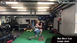 'RS Fitness - Box Split Leg Lunge Jump'