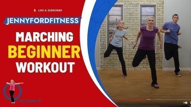 'Marching with Moves for Beginners | Walking at Home Workout | 29 Min | JENNY FORD'