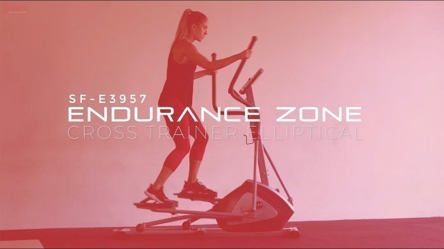 'Endurance Zone Cross Trainer Elliptical SF-E3957 | Sunny Health & Fitness'