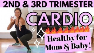 '30 Minute HOT PRENATAL CARDIO WORKOUT (Best for 2nd Trimester and 3rd Trimester of Pregnancy)'