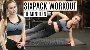 '10 MINUTEN SIXPACK WORKOUT für Zuhause | Für einen flachen und definierten Bauch!'