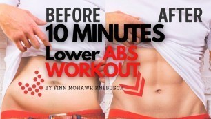 '10 MINUTES LOWER ABS WORKOUT | BAUCHFETT WEG | UNTERER BAUCH TRAINING | FMK'